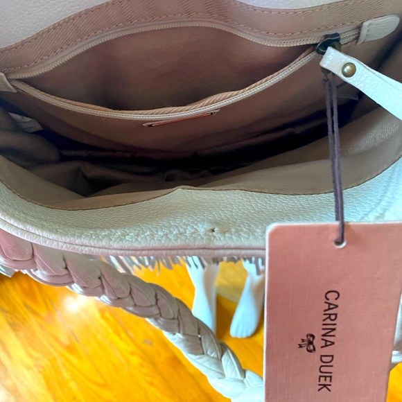 Carina Duek New Leather Fringe purse from Brazil - Picture 11 of 15